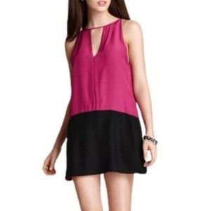 Parker Crosby fuchsia and black dress